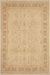 handmade Traditional Kafkaz Beige Brown Hand Knotted RECTANGLE 100% WOOL area rug 9 x 12